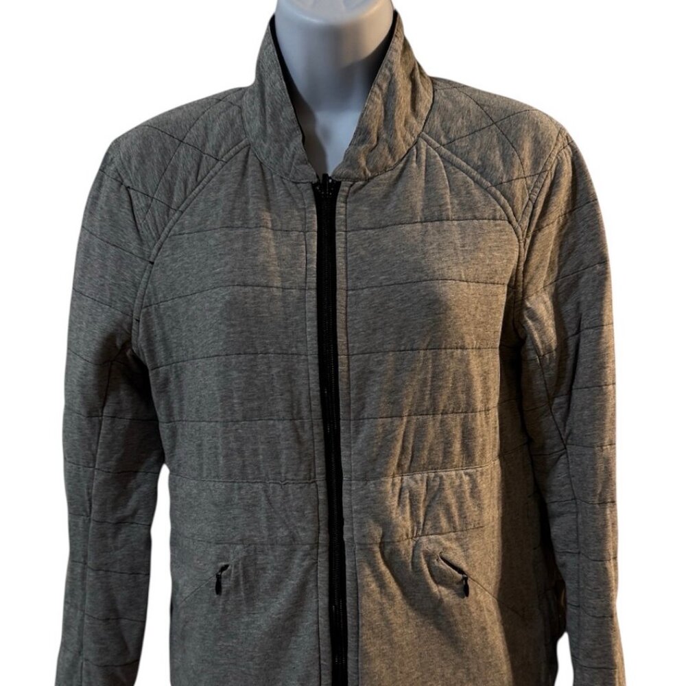Lululemon Black Flip It and Reverse It Reversible Jacket Black and Gray Size 6